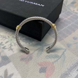  Vintage Twist Cable Black Cubic Zirconia Cuff Bracelet 