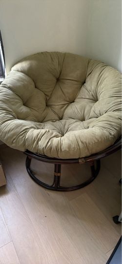 Rattan Green Papasan Chair