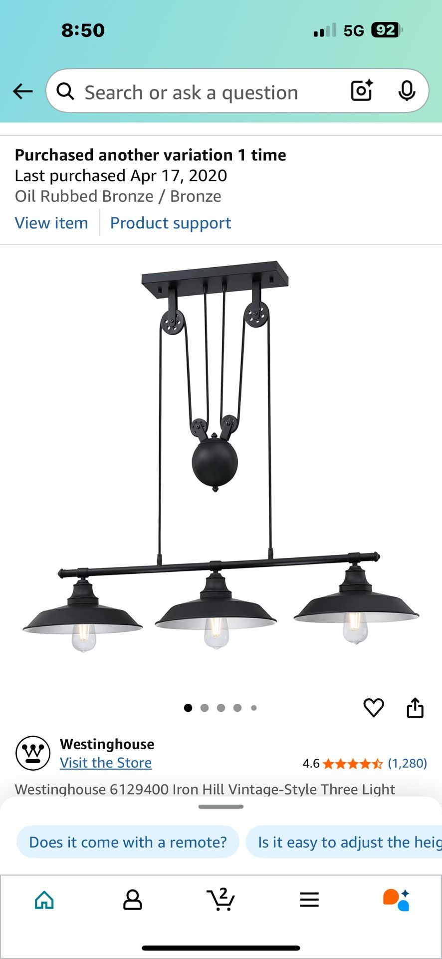 Pool Table Light