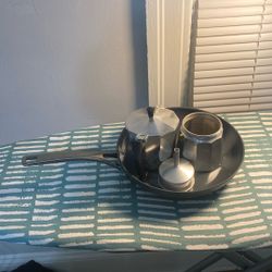 Esspreso Stovetop Greca And Nonstick Pan $ Negotiable $