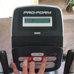 Pro-form Elliptical Work Out Equipment. Works Perfect Plugs In The Wall. Will To Negotiate.