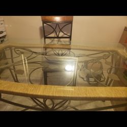 Glass/ Iron Table