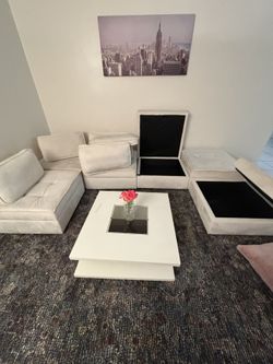 beautiful white sectional sofa