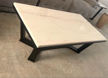 Marble Top Console Table set