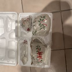 Lenox Christmas Sugar And Creamer