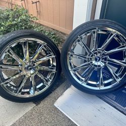 24” Rims With 3 Spare Tires Included