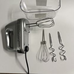 Cuisinart 7-Speed Power Advantage Hand Mixer with Storage Case - HM-7BCS: 200W, Brushed Chrome, Kitchen Hand Mixers