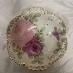 Vintage Rose Dish Set From Japan