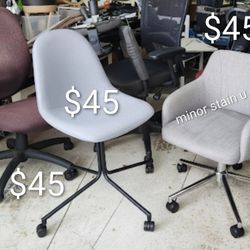 Can Deliver $45 Each Any Used Armless Desk Chair Rolling Task Chairs