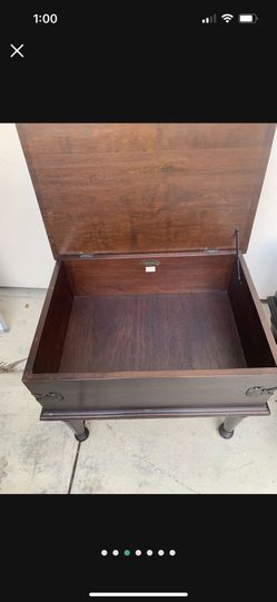 Antique Wooden Storage coffee table and end table