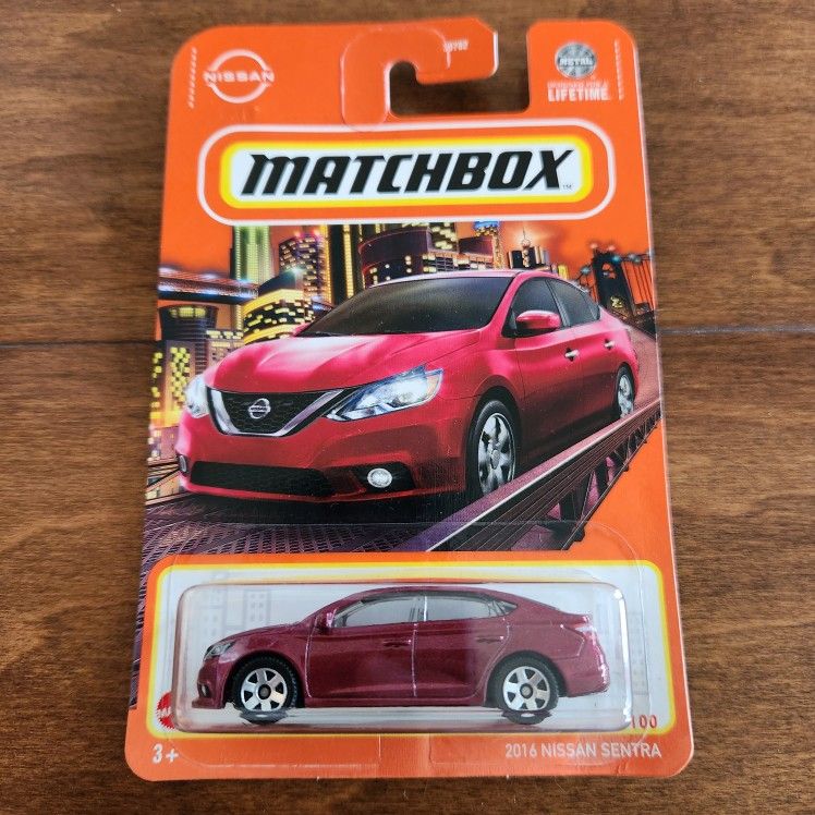 Matchbox Nissan Sentra Red 2016