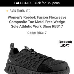 Reebok Woman Size 10 Work Shoes  