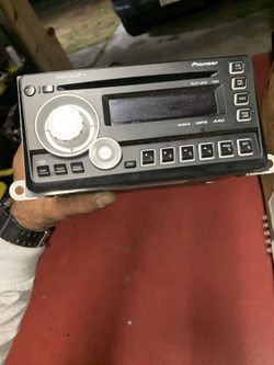 Scion tC radio with preouts.