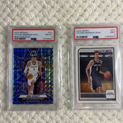 “Victor Wembanyama Rookie Card Lot PSA + Inserts + Auto 18/99 🔥 Spurs”
