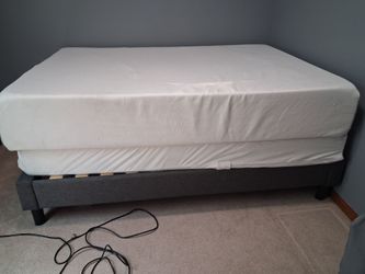 Full mattress, box spring and frame
