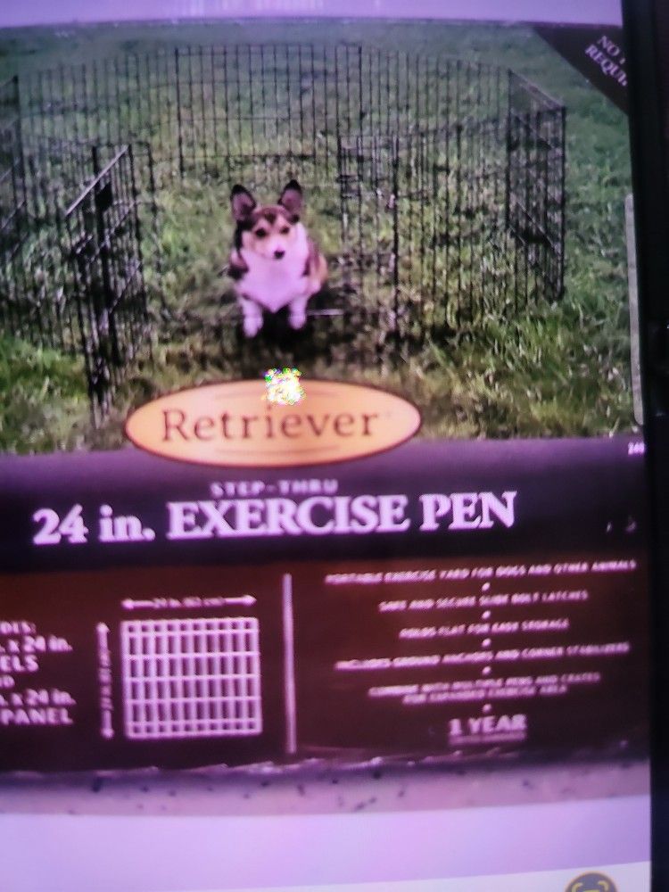 Retriever Dog Exercise Pen