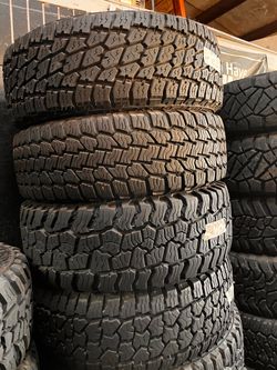 SEMI NEW ALL TERRAIN LT 28570R17 tires for $100 PICKED UP OR $140 installed and balance. 285/70/17 285/70/R17 285 70 R 17 285 70 17 28570R17 Falken