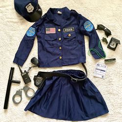 Size 5/6 Police Girl Halloween Costume