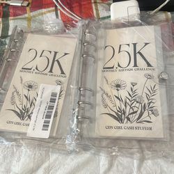 Monthly savings challenge book