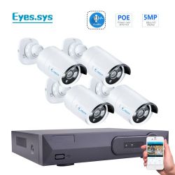Security system poe 4 Digital cameras W Audio.2k , installation included
