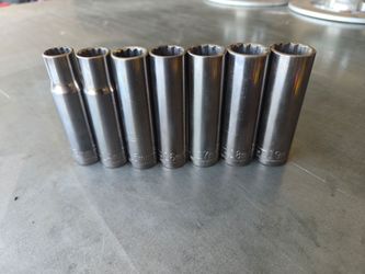 Craftsman G Series 1/2" Drive 12pt Deep Metric Sockets Like Husky Kobalt Snap-on Matco Mac Cornwell