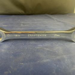 Craftsman Professional USA Metric Chrome Flare Nut Wrench 15mm X 17mm 42098