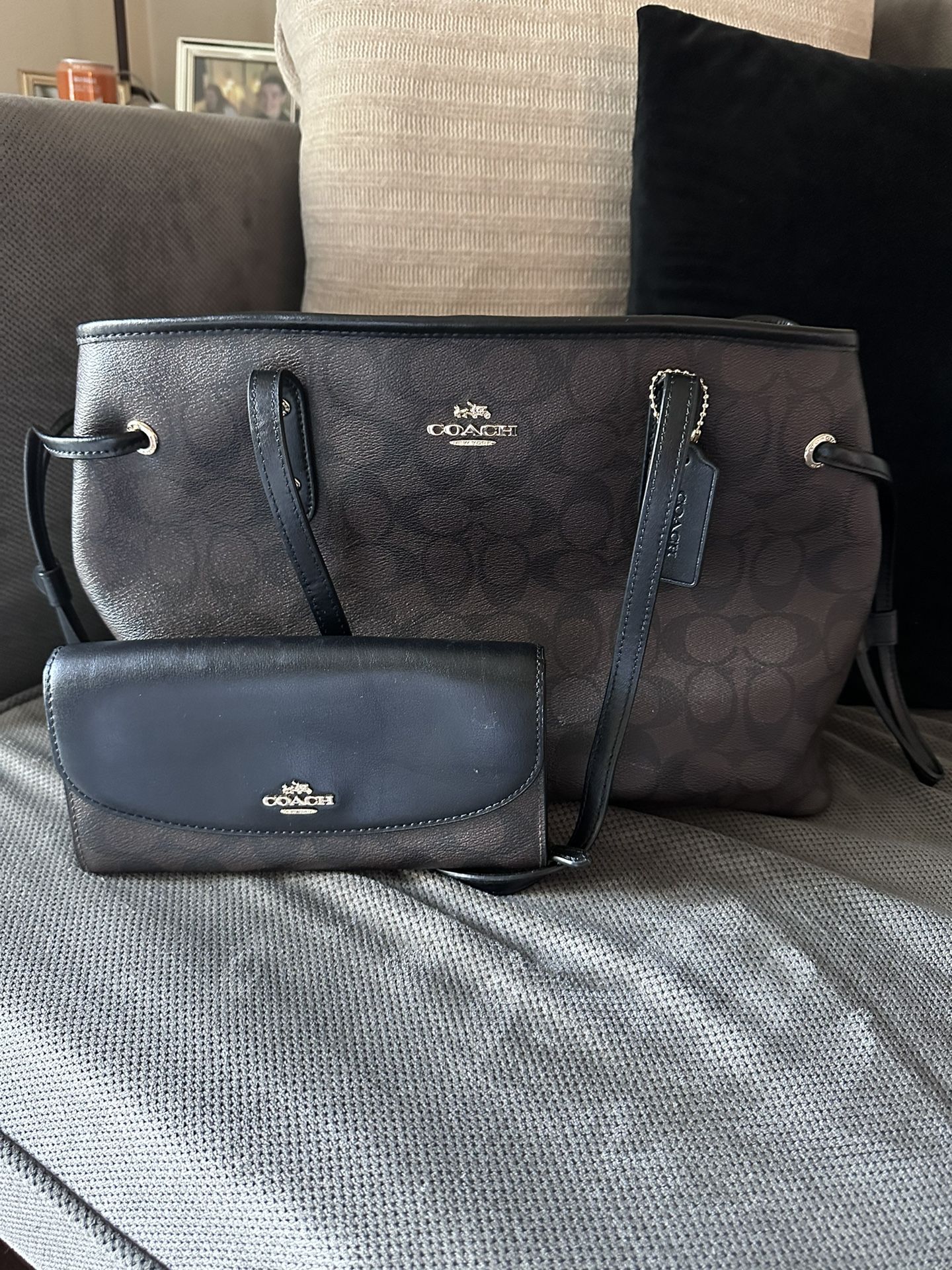 Authentic Coach Bag & Wallet 