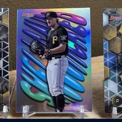 3 CARD LOT 🏆 Paul Skenes 2 Refractors 1 Base 