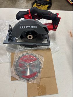 New CRAFTSMAN V20 Cordless Circular Saw with new blade
