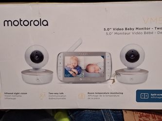 Motorola VM5 5.0" Video Baby Monitor Two Camera