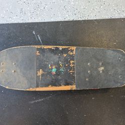 Vintage Skateboard With Gull Wing Trucks