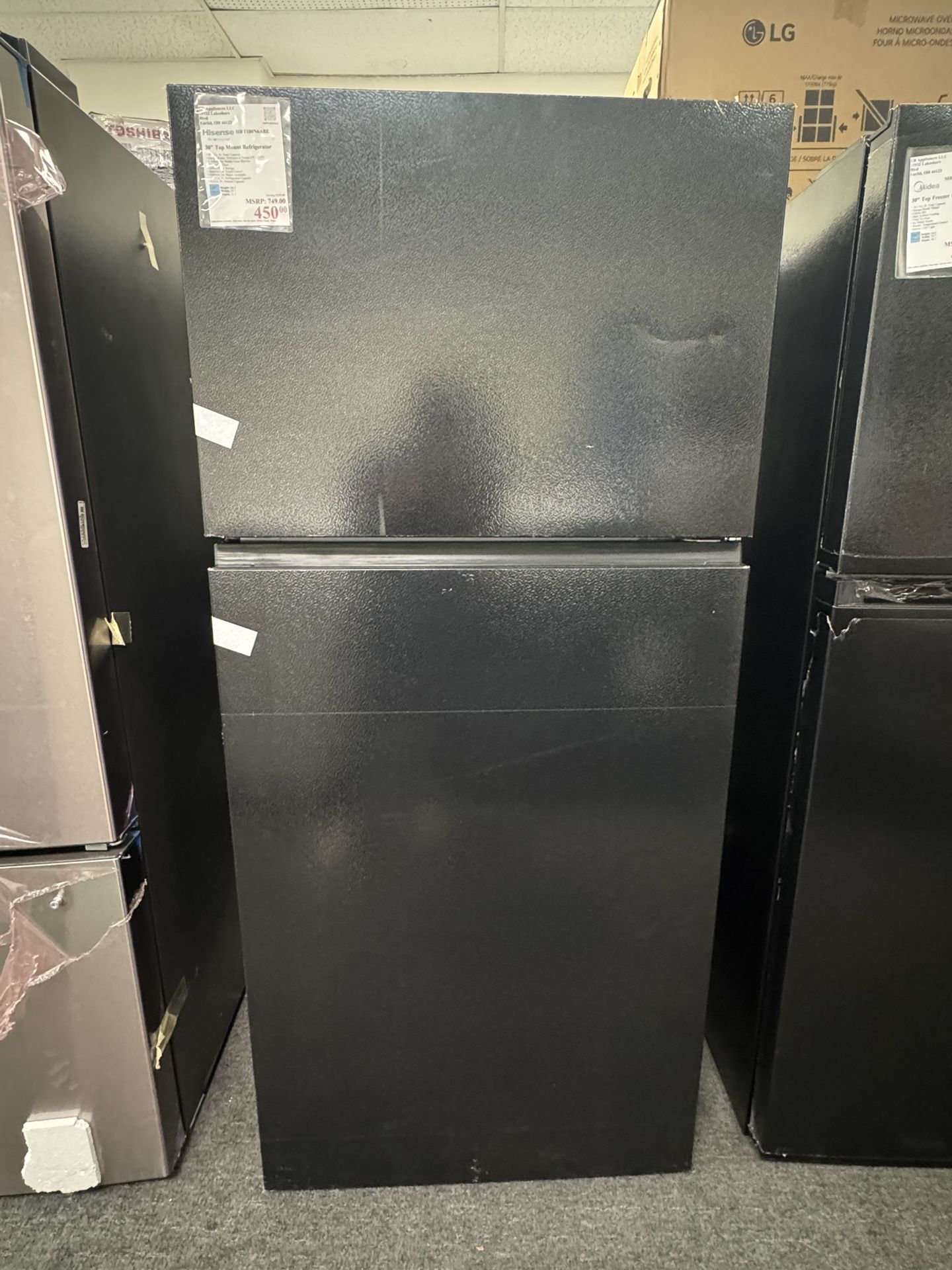 Hisense 30" Top Mount Refrigerator