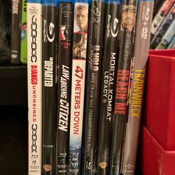 Blu Ray DVDs $5 Each