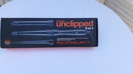 Paul Mitchell Pro Tools Express Ion Unclipped 3-in-1 Ceramic Interchangeable Curling Wand, 3 Barrels for Multiple Hairstyles

