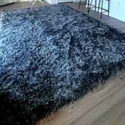 Rug,  8x10 gray room size rug, Plush Shag