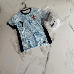 Cristiano Ronaldo #7 Euro Away soccer jersey.