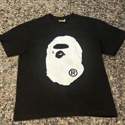 Black and white bape te