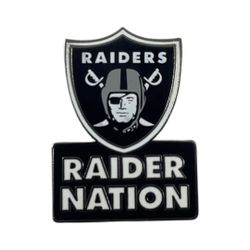 Raider Nation Label Pin