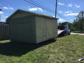 Shed relocated,,,, movemo casita de patio