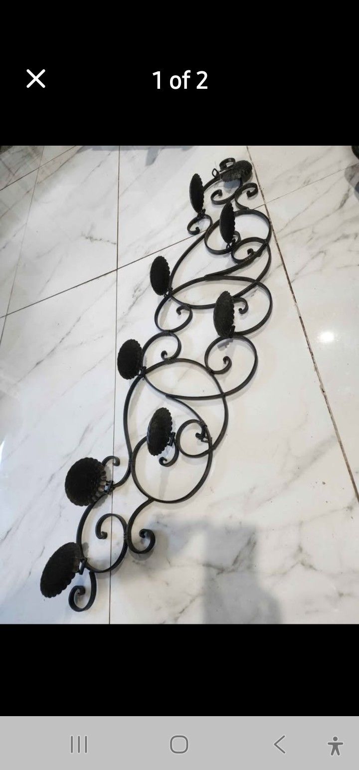 Metal Wall Candle Holder