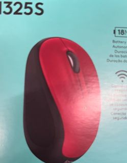 Logitech Wired Computer Mouse Red