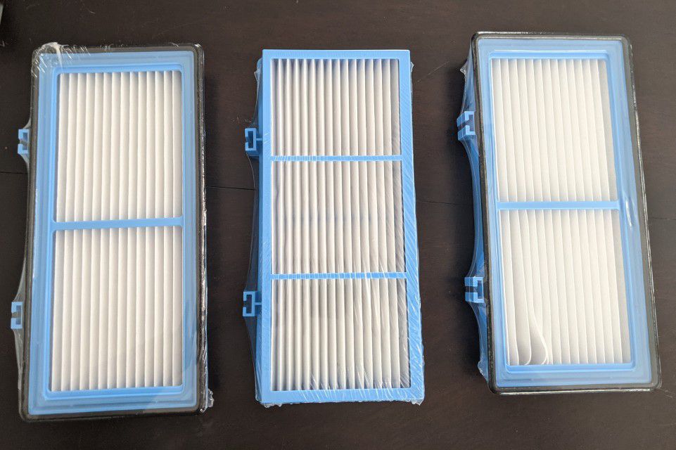 FREE 3 Brand New DerBlue HEPA Replacement Filters For Holmes AER1 Air Purifier
