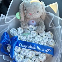 Diaper Baby Bouquet