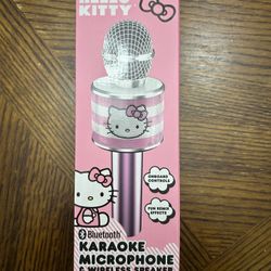 NWT Licensed Hello Kitty Bluetooth Karaoke Microphone & Wireless Speaker
