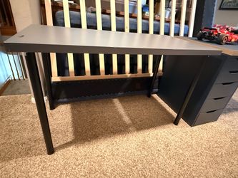 IKEA Desk - Gray with black legs