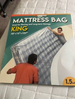 Brand New Axgatoxe King Size Mattress Bag (1.5 Mil) - For Moving/Storage