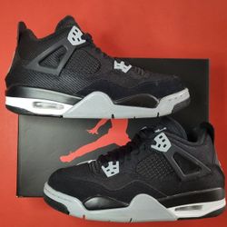 Jordan 4 Black Canvas