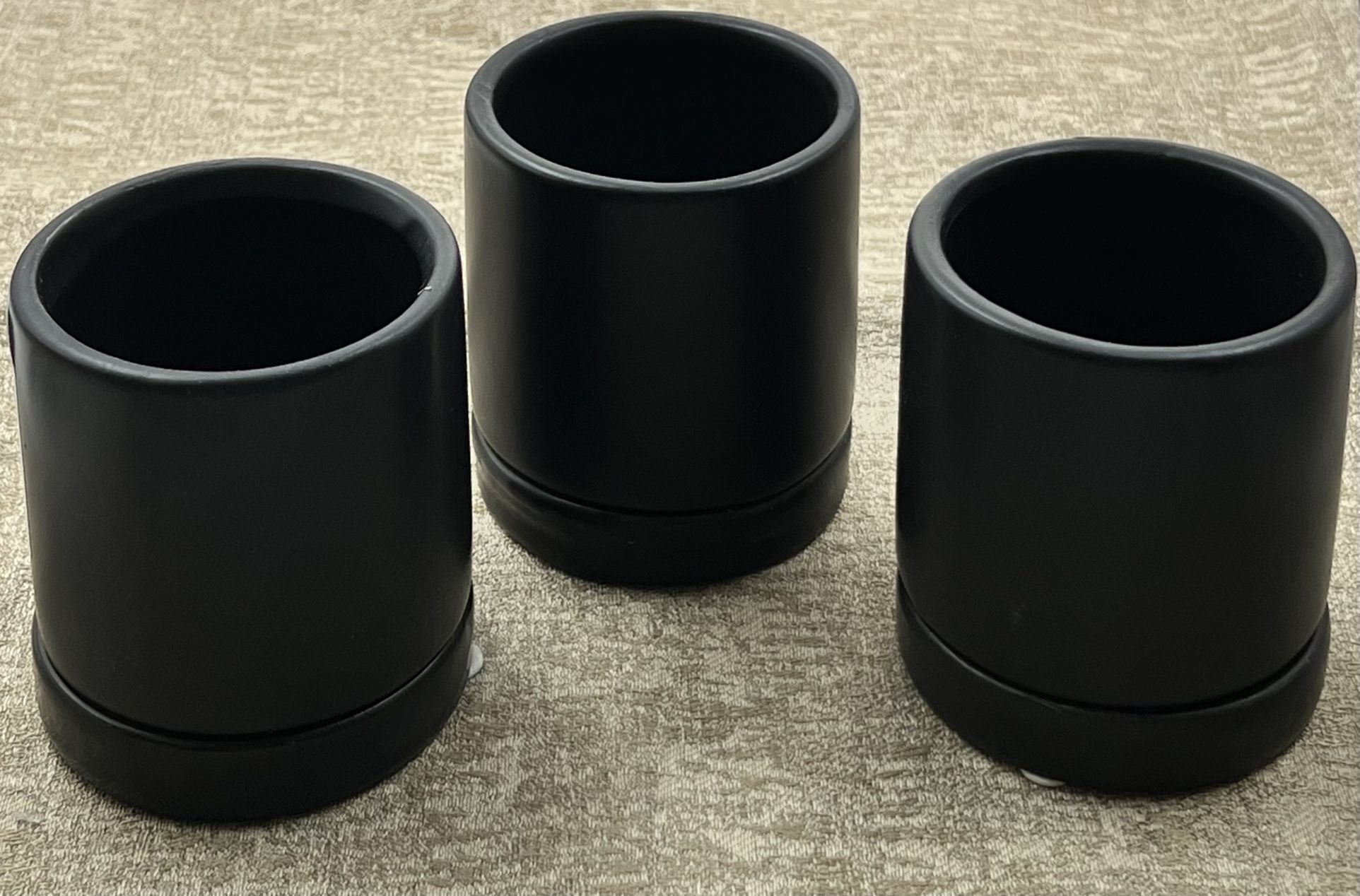 Set Of 3 Succulent Ceramic Pots 2.25”