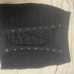 New Black Corset Style Skirt. Size 2. See My Page 