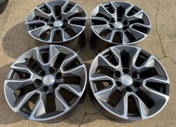 20” CHEVY SILVERADO RST TAHOE & SUBURBAN OEM TAKE OFF SET OF WHEELS Z71 NICE SET OF 4